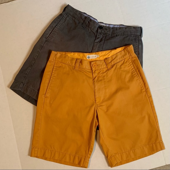J. Crew Other - Bundle of 2 EUC J Crew flat-front cotton shorts